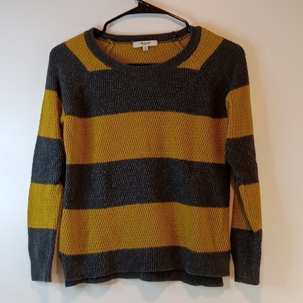 Madewell Sweater Boxy Knit Long Sleeve Pullover Warm Women's Sz XS EUC NICE!